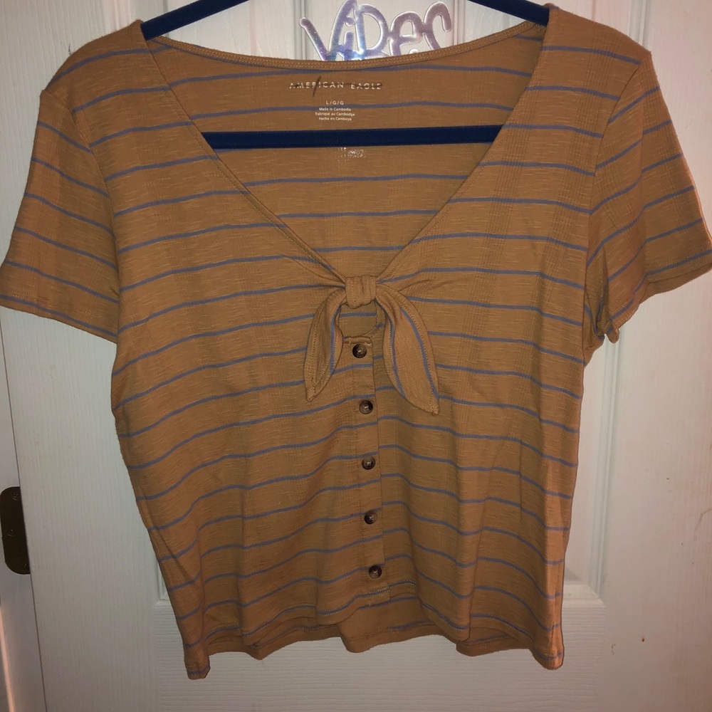 American Eagle Bow Tie Front Crop Top 💞